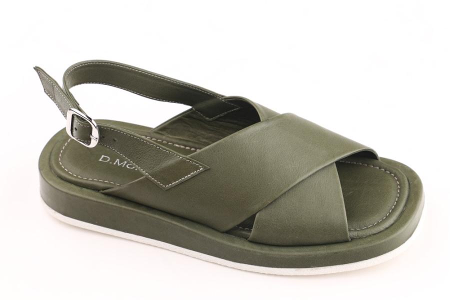 d.moro shoes Women Leather Sandals for summer: MORO-100 Green Leather (Wholesale)