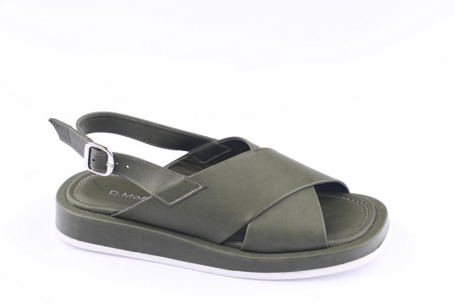 d.moro shoes Women Leather Sandals for summer: MORO-100 Green Leather (Wholesale)