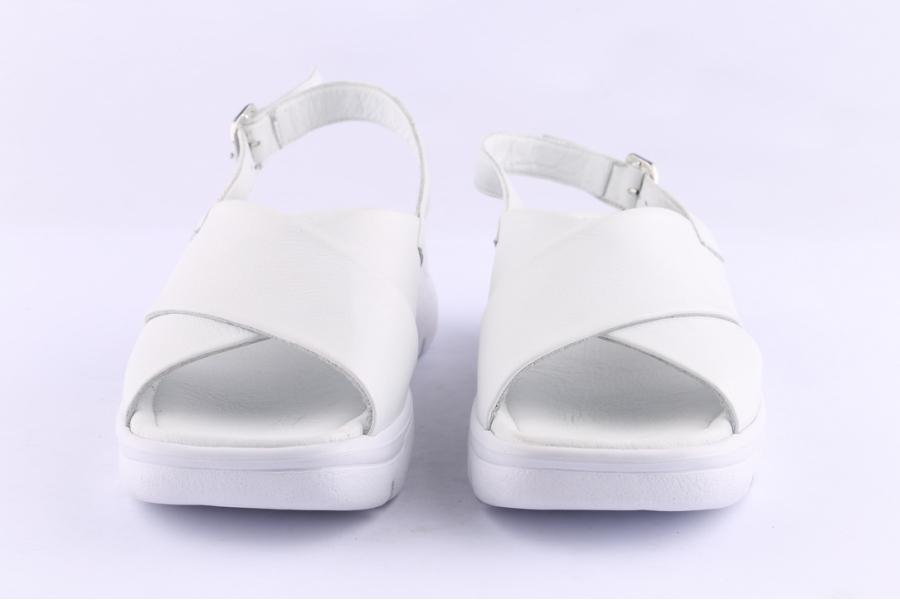 D.moro Shoes Women Leather Sandals For Summer: MORO-100 White (Wholesale)