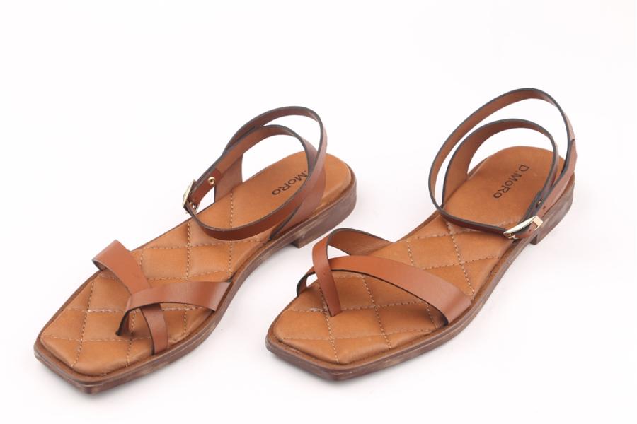 d.moro shoes Women Leather Sandals for summer: MORO-33 Tan Leather (Wholesale)