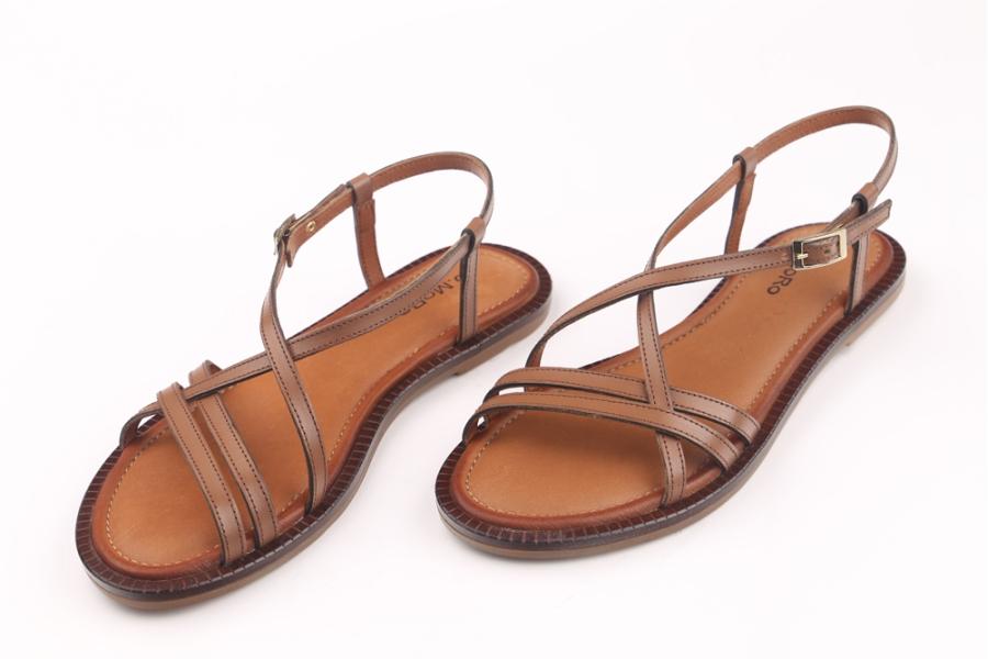 d.moro shoes Women Leather Sandals for summer: MORO-46 Brown Leather (Wholesale)