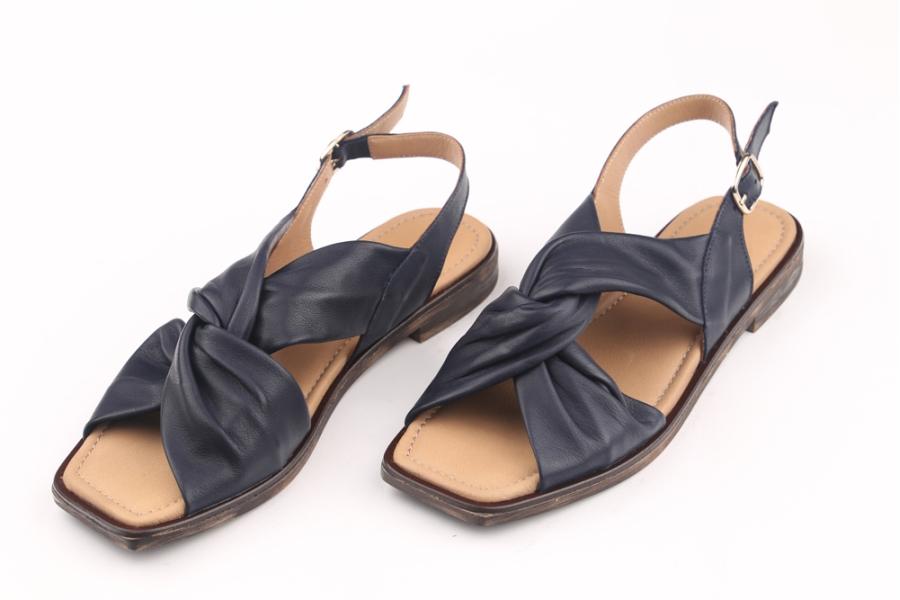 d.moro shoes Women Leather Sandals for summer: MORO-56 Black Beige Leather (Wholesale)