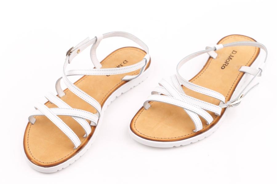 d.moro shoes Women Leather Sandals for summer: MYM-1 White Leather (Wholesale)