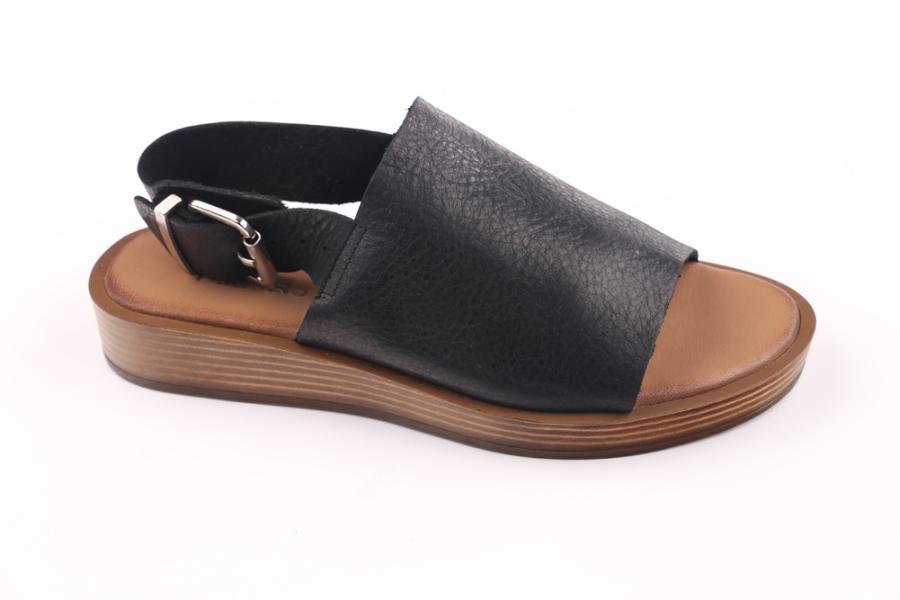 d.moro shoes Women Leather Sandals for summer: S-10257 Black Leather (Wholesale)