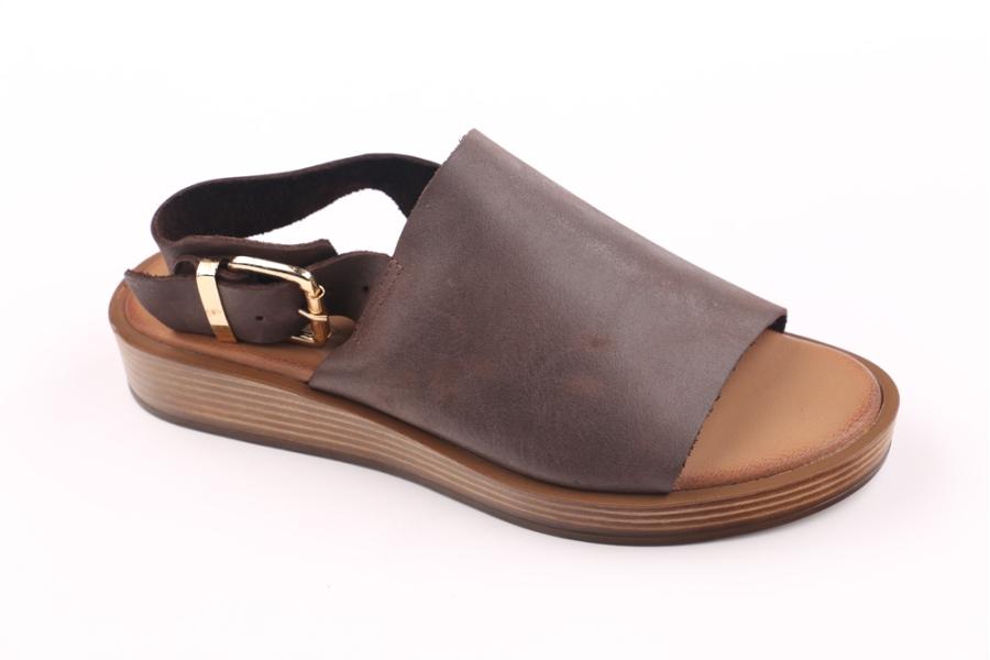 d.moro shoes Women Leather Sandals for summer: S-10257 Brown Leather (Wholesale)
