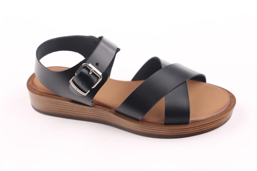 d.moro shoes Women Leather Sandals for summer: S-10260 Black Leather (Wholesale)