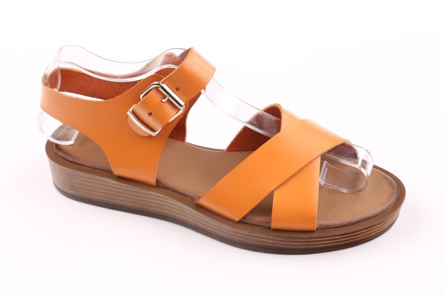 d.moro shoes Women Leather Sandals for summer: S-10260 Orange Leather (Wholesale)