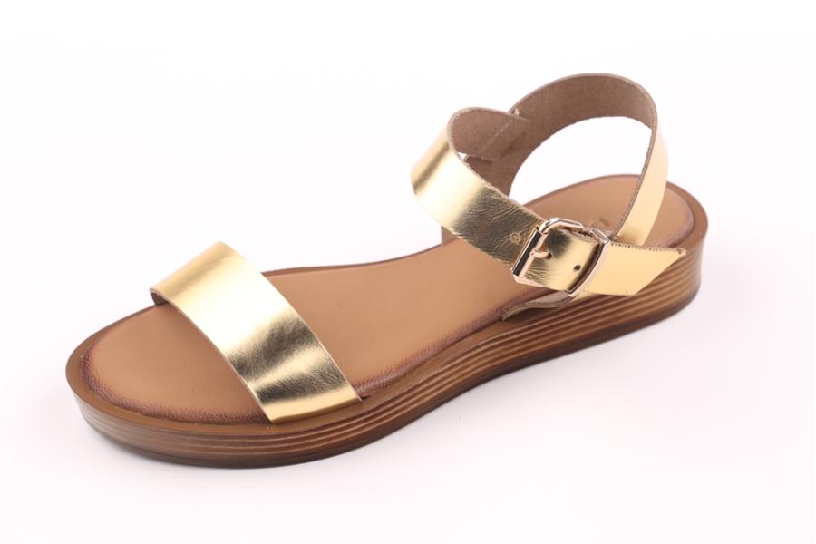 d.moro shoes Women Leather Sandals for summer: S-10261 Gold Leather (Wholesale)