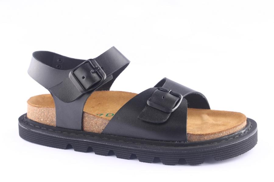 D.moro Shoes Women Leather Sandals For Summer: SEL Black (Wholesale)