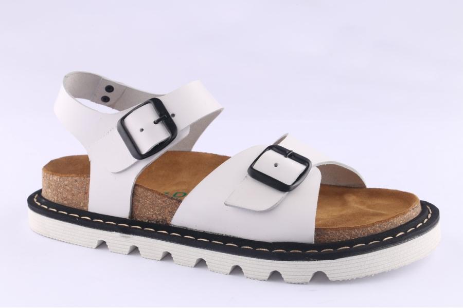 D.moro Shoes Women Leather Sandals For Summer: SEL White (Wholesale)