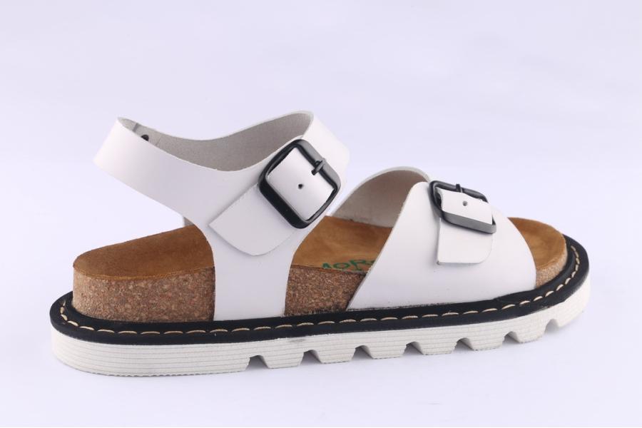 D.moro Shoes Women Leather Sandals For Summer: SEL White (Wholesale)