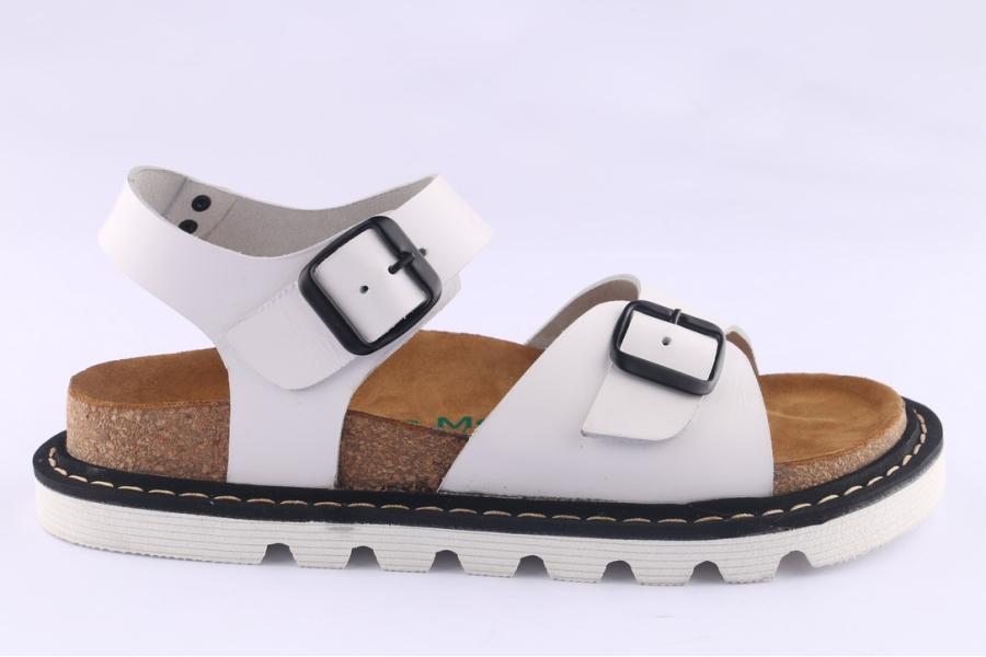 d.moro shoes Women Leather Sandals for Summer: SEL White (Wholesale)