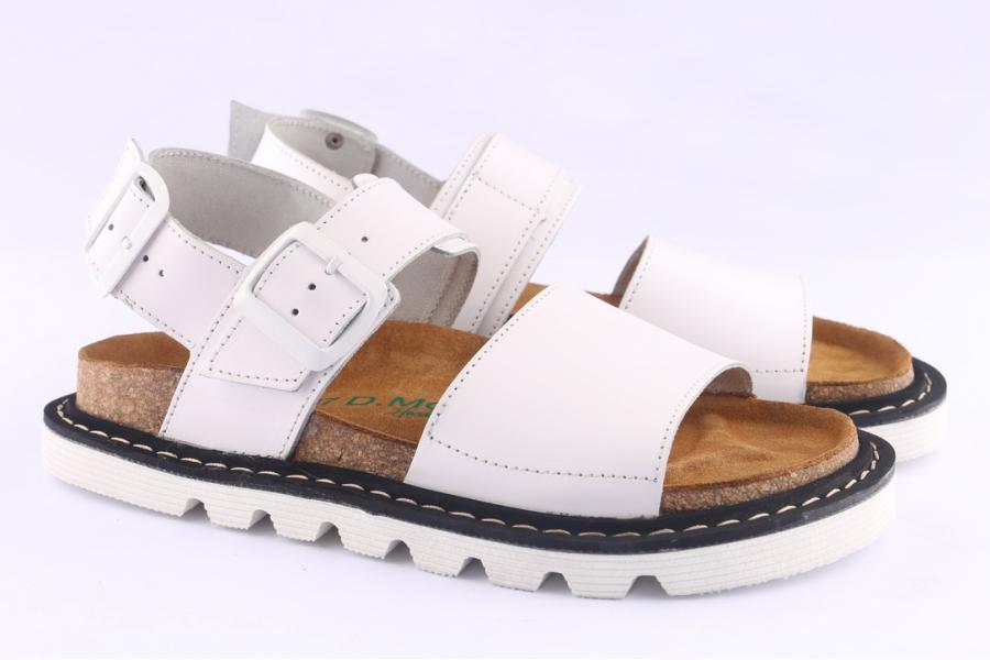 D.moro Shoes Women Leather Sandals For Summer: SEN White (Wholesale)