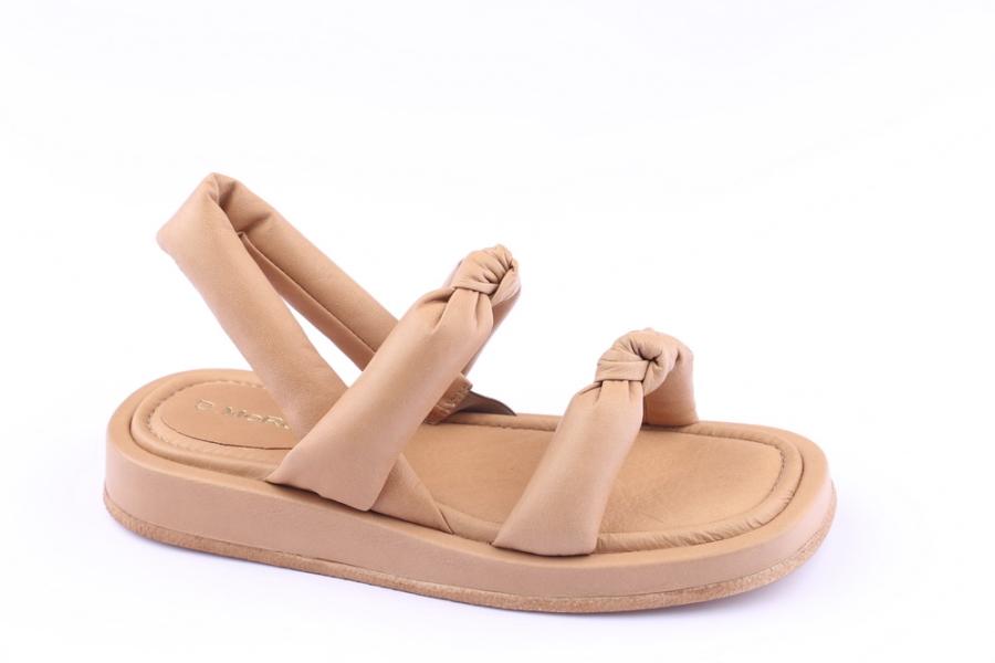d.moro shoes Women Leather Sandals for summer: TAŞ-176 Dark Beige Leather (Wholesale)