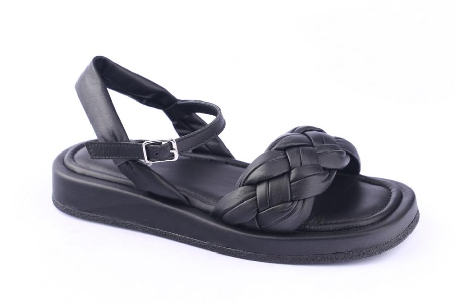 d.moro shoes Women Leather Sandals for summer: TAŞ-196 Black Leather (Wholesale)