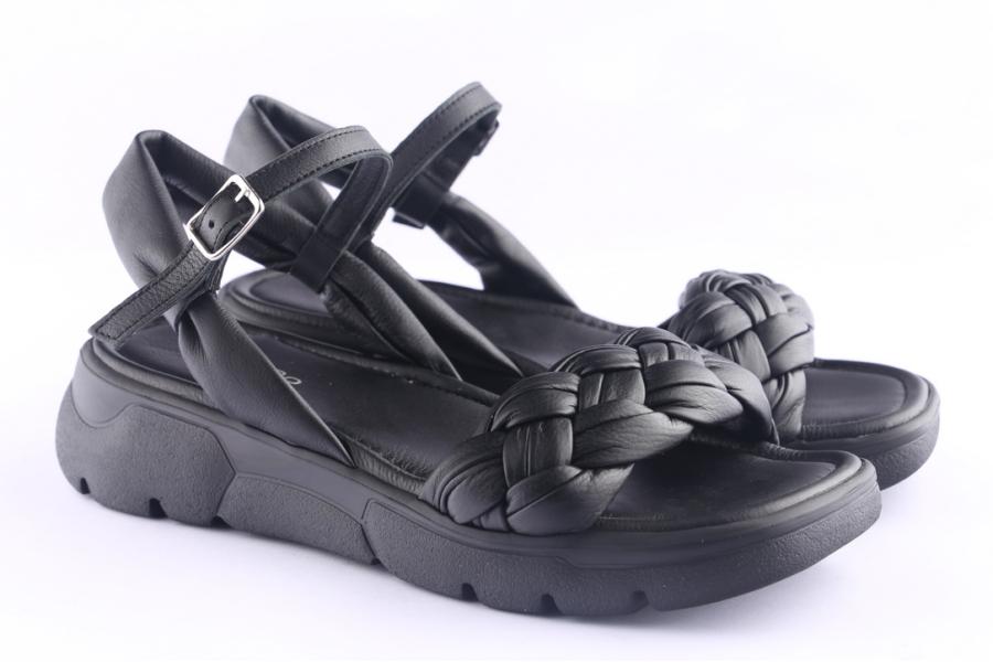 D.moro Shoes Women Leather Sandals For Summer: TAŞ-196 Black (Wholesale)