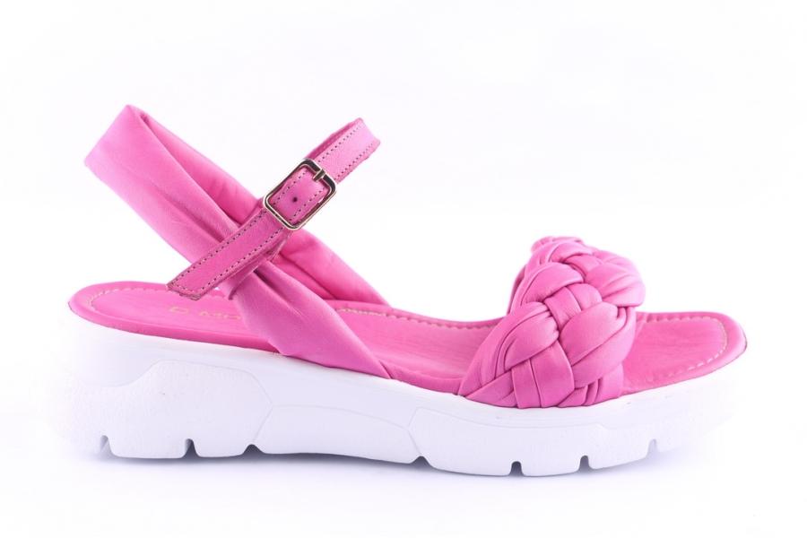 d.moro shoes Women Leather Sandals for Summer: TAŞ-196 Fuchsia (Wholesale)