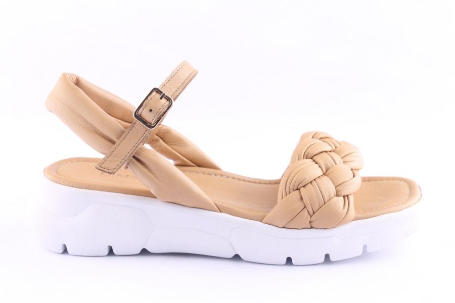 d.moro shoes Women Leather Sandals for Summer: TAŞ-196 Light Taupe (Wholesale)