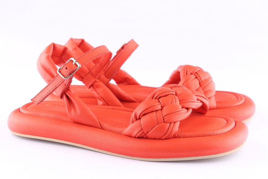 D.moro Shoes Women Leather Sandals For Summer: TAŞ-196 Red (Wholesale)