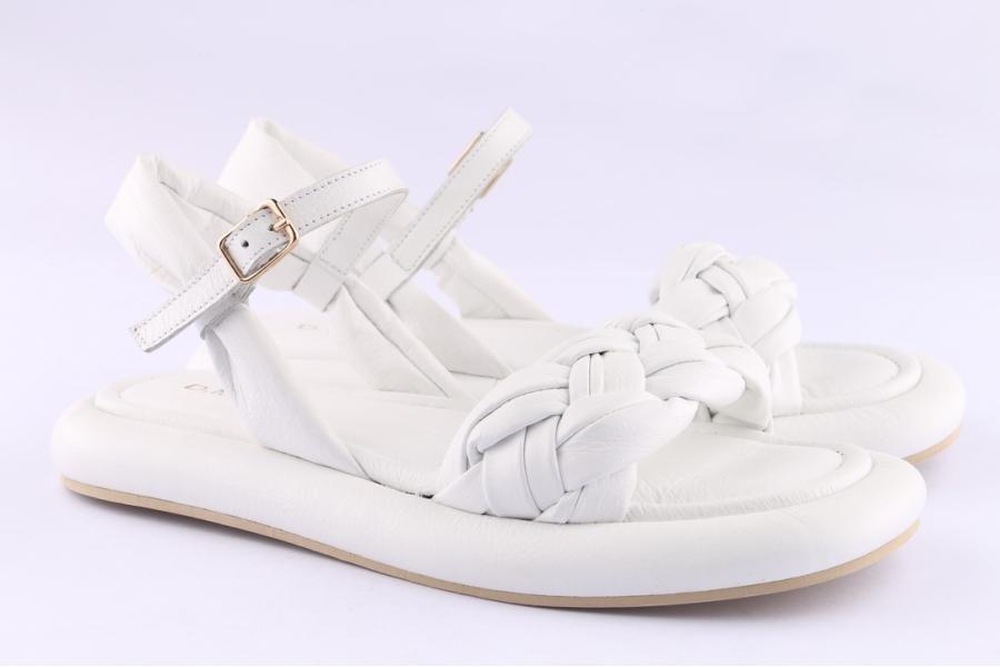 D.moro Shoes Women Leather Sandals For Summer: TAŞ-196 White (Wholesale)