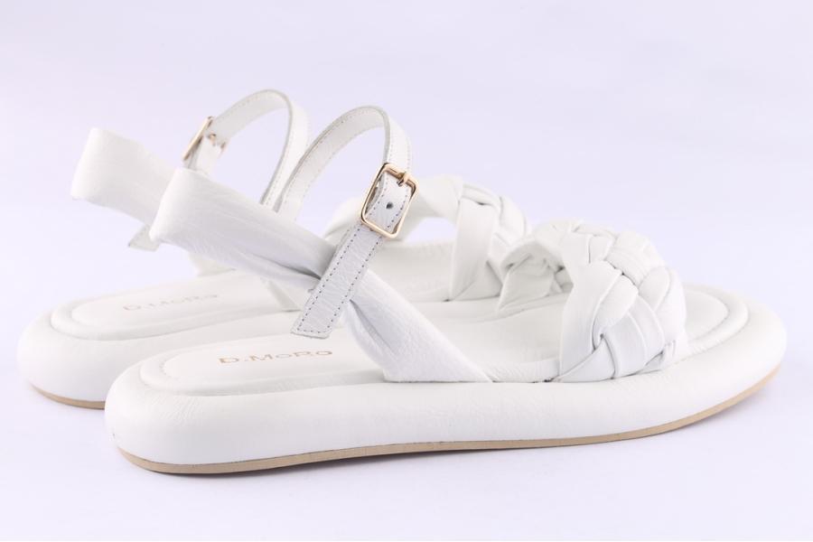 D.moro Shoes Women Leather Sandals For Summer: TAŞ-196 White (Wholesale)