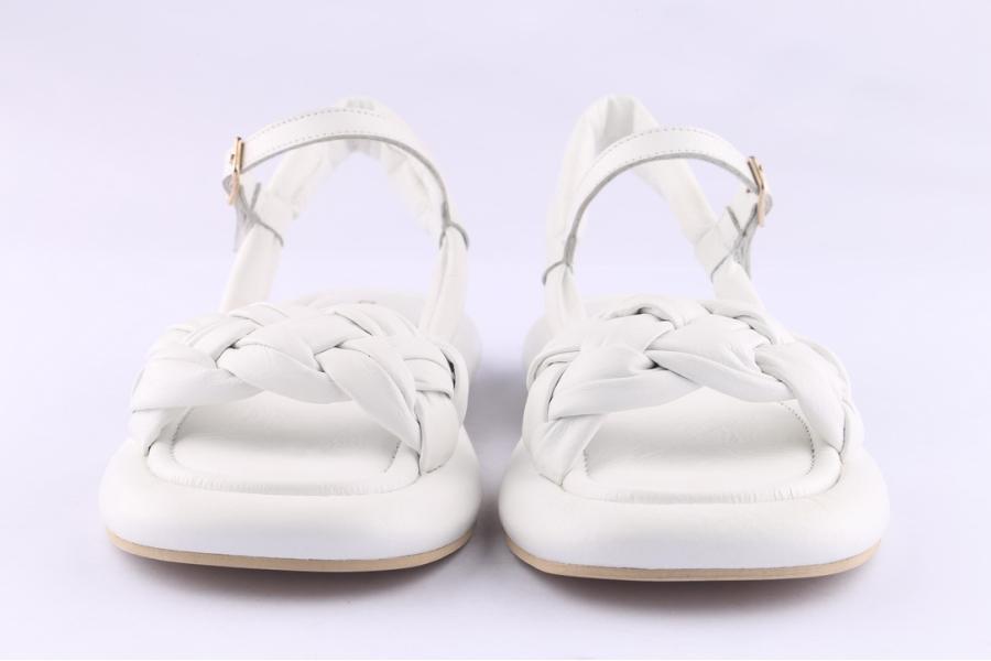 D.moro Shoes Women Leather Sandals For Summer: TAŞ-196 White (Wholesale)