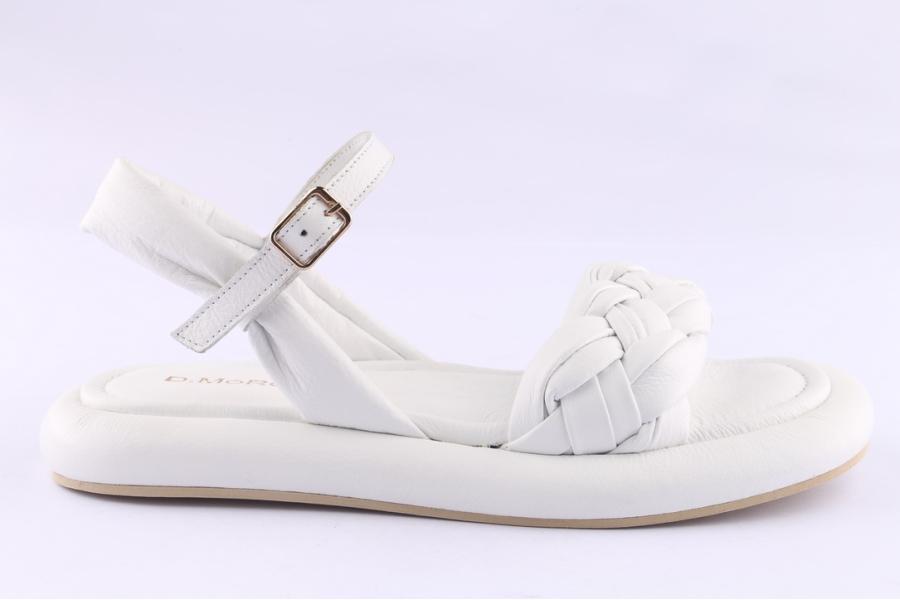 d.moro shoes Women Leather Sandals for Summer: TAŞ-196 White (Wholesale)