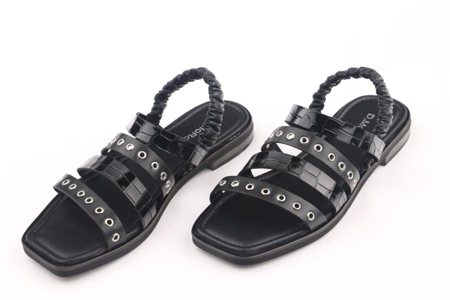 d.moro shoes Women Leather Sandals for summer: TAŞ-21 Black Leather (Wholesale)