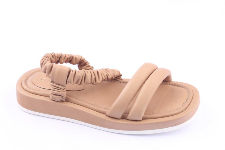 d.moro shoes Women Leather Sandals for summer: TAŞ-243 Dark Beige Leather (Wholesale)
