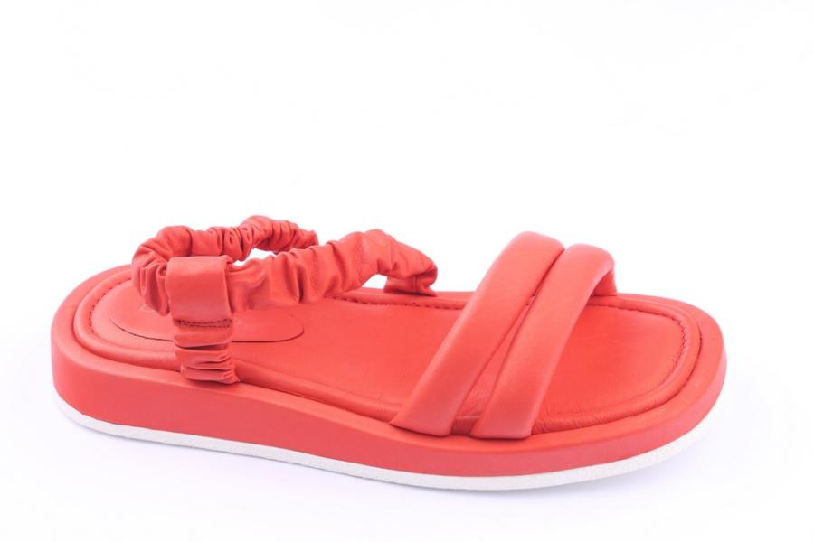d.moro shoes Women Leather Sandals for summer: TAŞ-243 Red Leather (Wholesale)