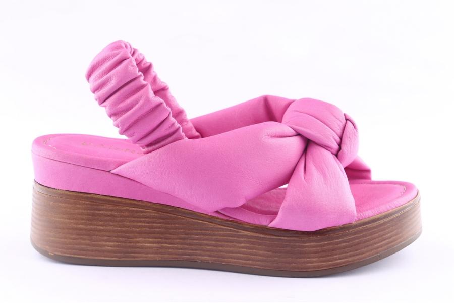 d.moro shoes Women Leather Sandals for Summer: TAŞ-247 Fuchsia (Wholesale)