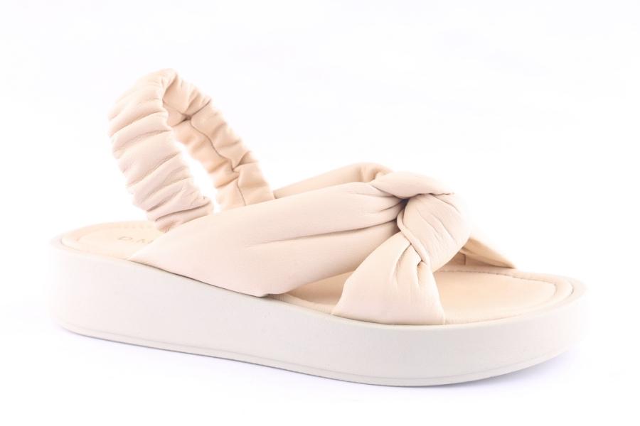 D.moro Shoes Women Leather Sandals For Summer: TAŞ-247 Off White (Wholesale)