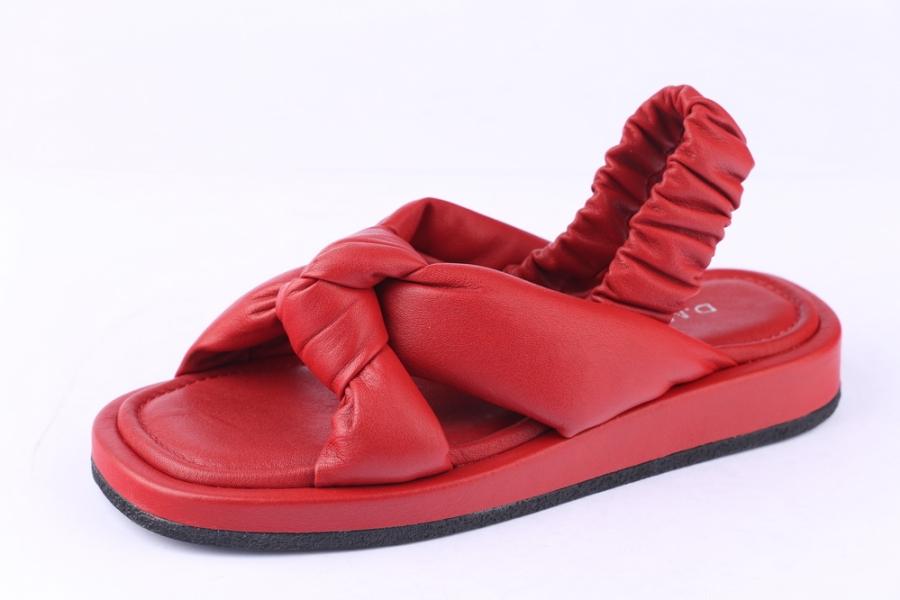 d.moro shoes Women Leather Sandals for summer: TAŞ-247 Red Leather (Wholesale)