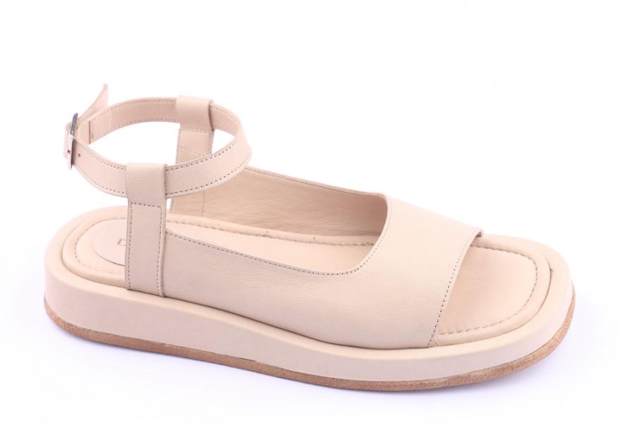 d.moro shoes Women Leather Sandals for summer: TAŞ-249 Beige Leather (Wholesale)