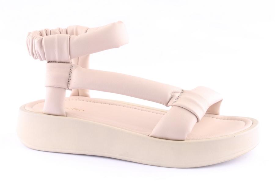 D.moro Shoes Women Leather Sandals For Summer: TAŞ-253 Beige (Wholesale)