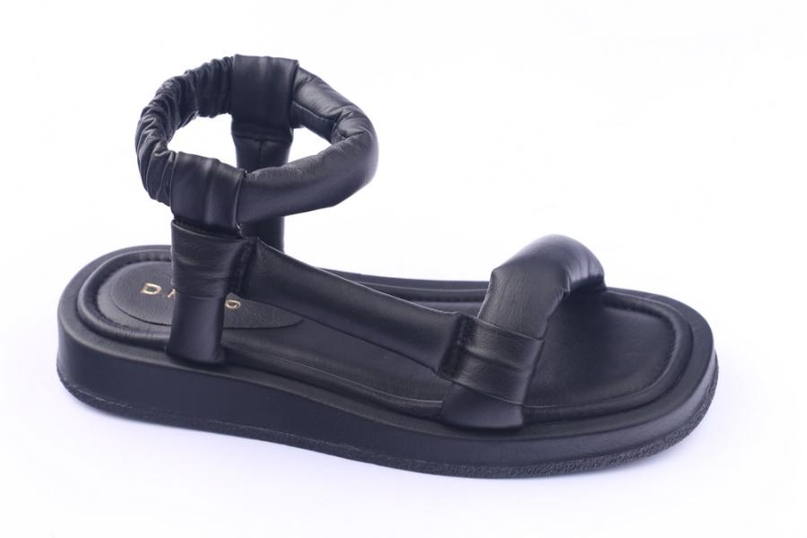 d.moro shoes Women Leather Sandals for summer: TAŞ-253 Black Leather (Wholesale)