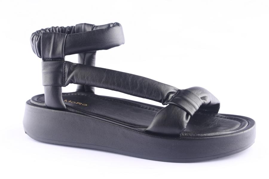 D.moro Shoes Women Leather Sandals For Summer: TAŞ-253 Black (Wholesale)