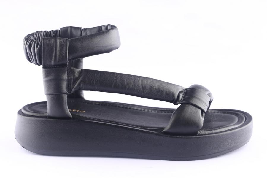 d.moro shoes Women Leather Sandals for Summer: TAŞ-253 Black (Wholesale)