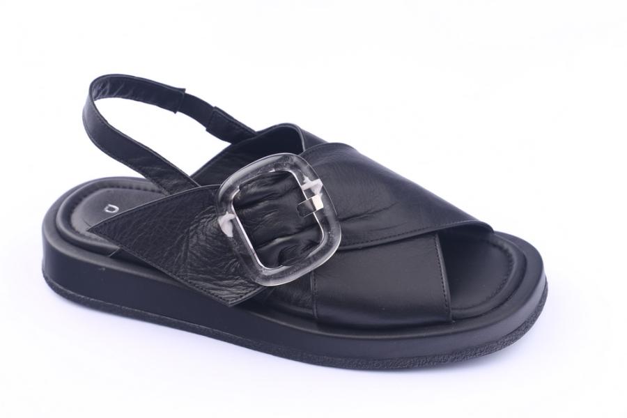 d.moro shoes Women Leather Sandals for summer: TAŞ-254 Black Leather (Wholesale)