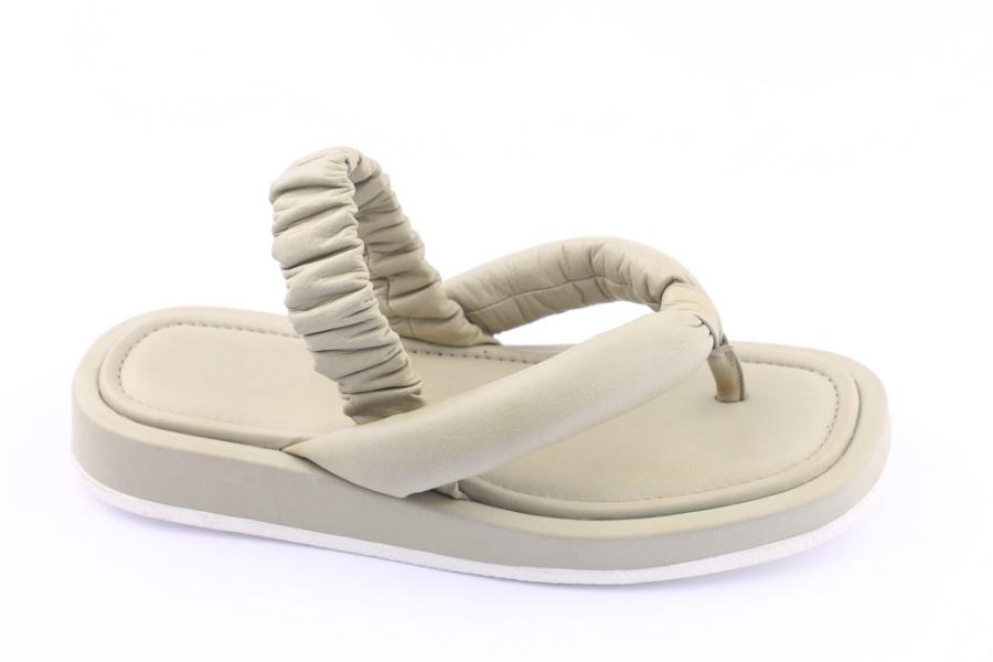 d.moro shoes Women Leather Sandals for summer: TAŞ-255 Light Green Leather (Wholesale)