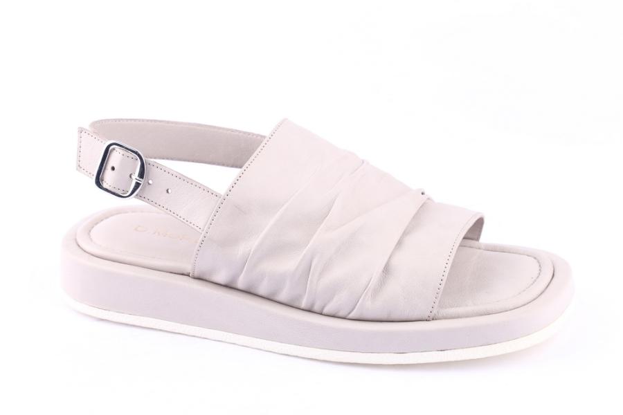 d.moro shoes Women Leather Sandals for summer: TAŞ-257 Cream Leather (Wholesale)