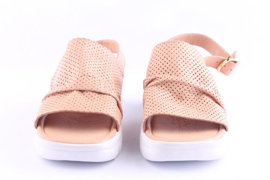 D.moro Shoes Women Leather Sandals For Summer: TAŞ-257 (Delikli) Cream (Wholesale)