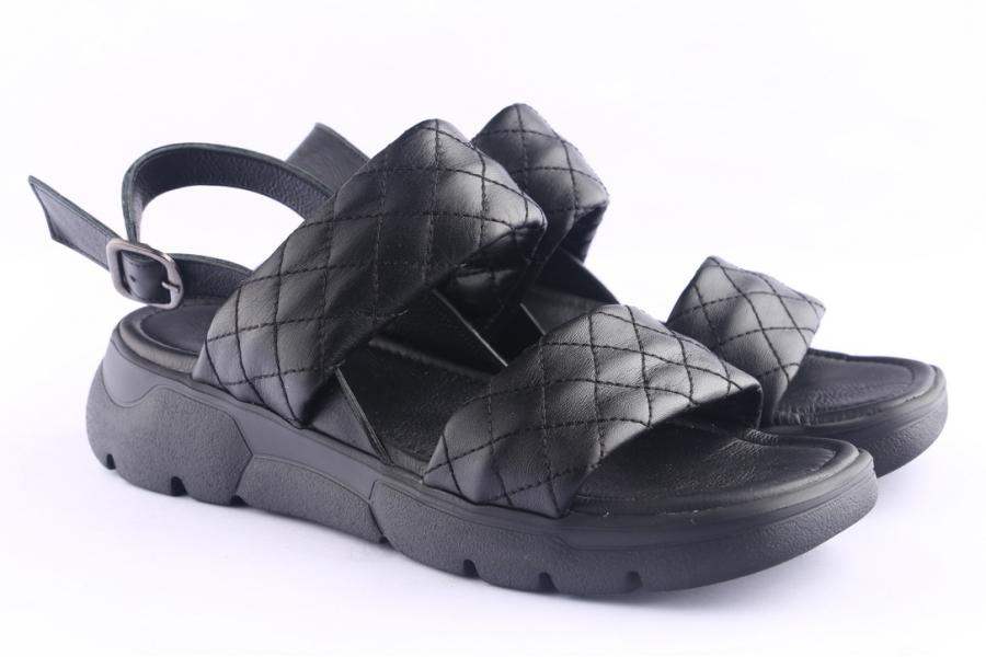 D.moro Shoes Women Leather Sandals For Summer: TAŞ-287 Black (Wholesale)