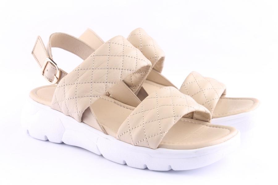 D.moro Shoes Women Leather Sandals For Summer: TAŞ-287 Cream (Wholesale)