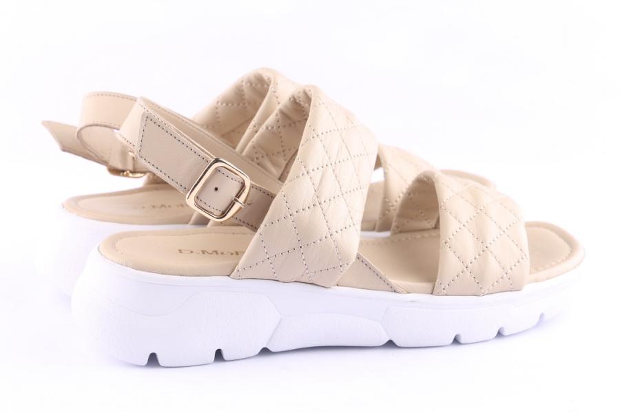 D.moro Shoes Women Leather Sandals For Summer: TAŞ-287 Cream (Wholesale)