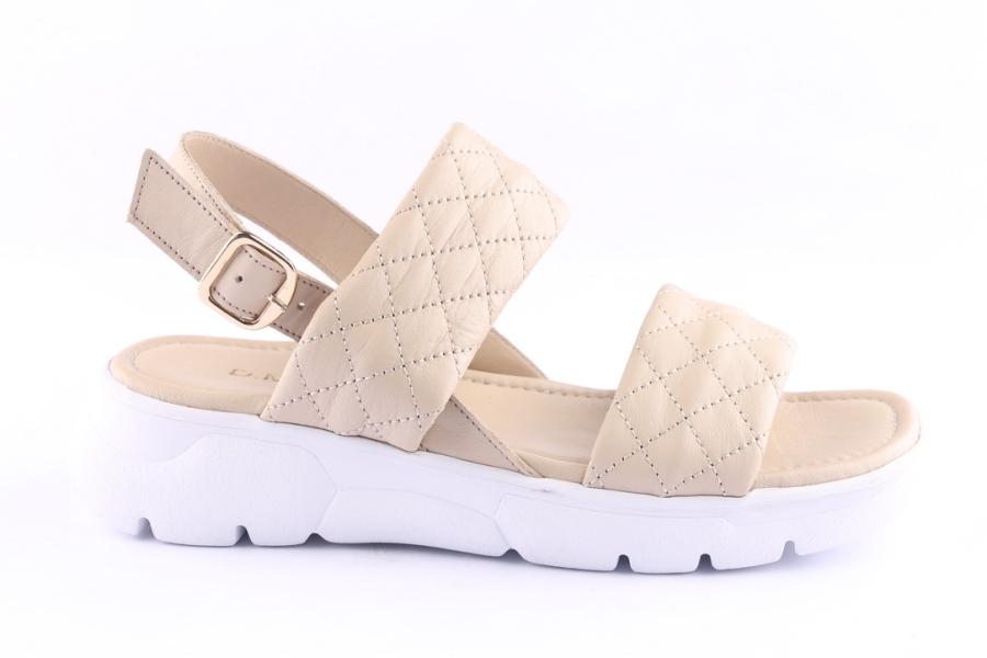 d.moro shoes Women Leather Sandals for Summer: TAŞ-287 Cream (Wholesale)