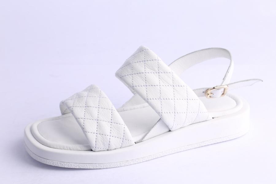 d.moro shoes Women Leather Sandals for summer: TAŞ-287 White Leather (Wholesale)