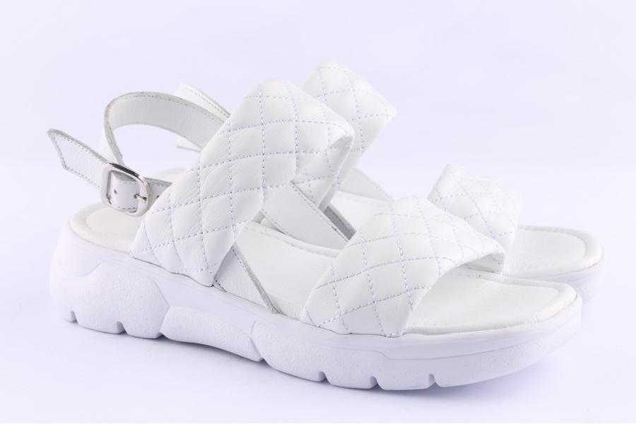 D.moro Shoes Women Leather Sandals For Summer: TAŞ-287 White (Wholesale)
