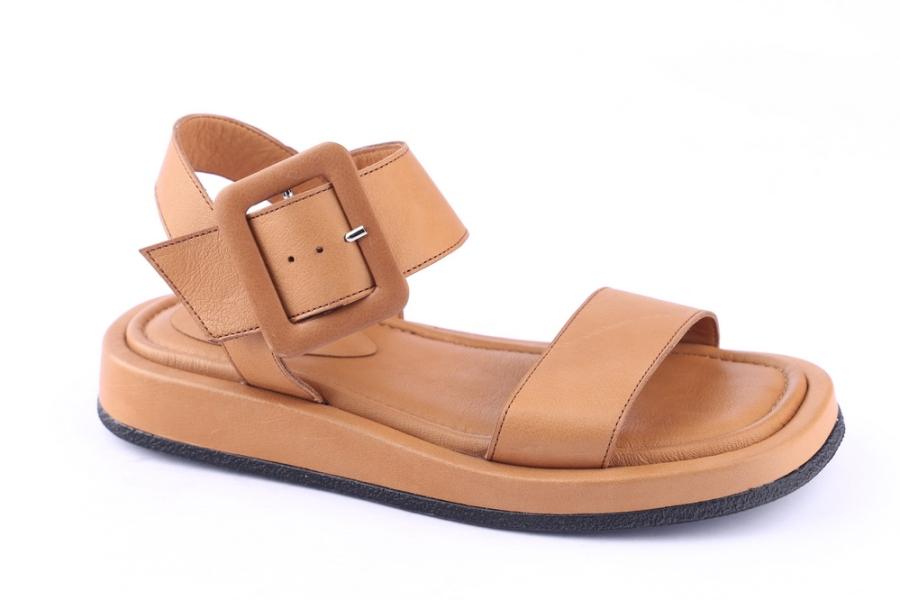 d.moro shoes Women Leather Sandals for summer: TAŞ-288 Brown Leather (Wholesale)
