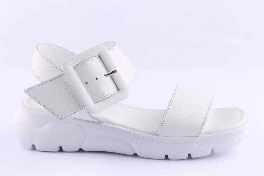 d.moro shoes Women Leather Sandals for Summer: TAŞ-288 White (Wholesale)